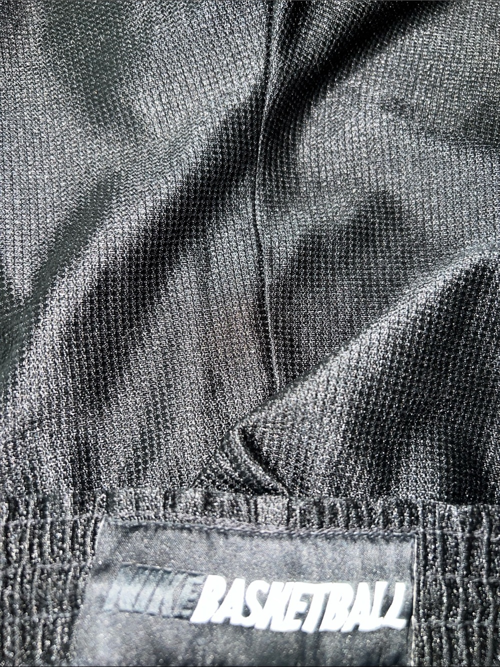 Men's Black Shorts with White Swoosh basketball - Picture 3 of 3